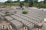 Murstein til bygging av IT bygg i Gambia