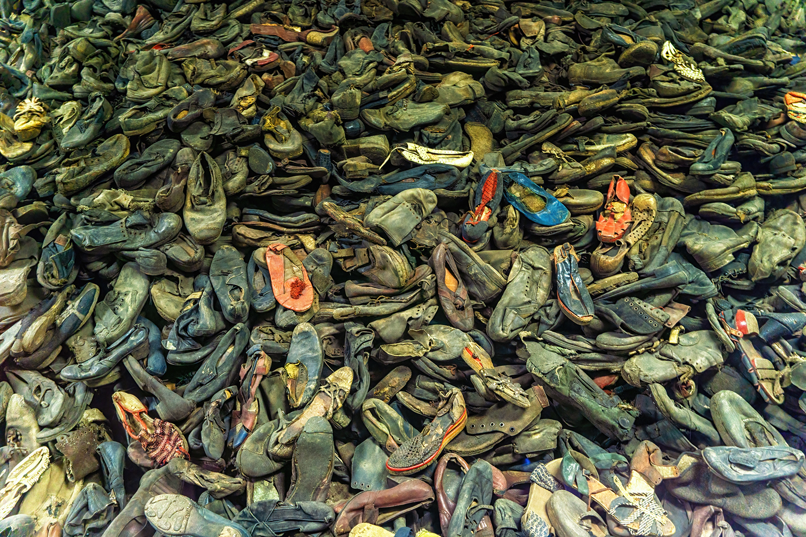 Sko etter fanger i Auschwitz-Birkenau