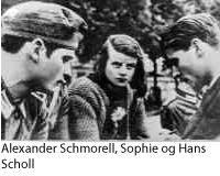 Alexander Schmorell, Sophie og Hans Scholl