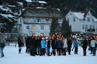 Markering i Fredsparken av Holocaustdagen 2009 