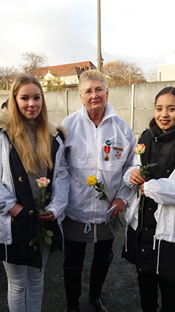 Helga Arntzen med elever fra Arendal og Oslo