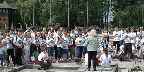 Skoleelever ved Birkenau